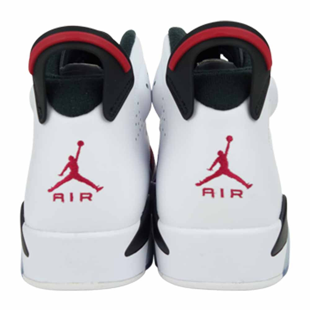 NIKE ナイキ 384664-160 AIR JORDAN 6 RETRO エア ジョーダン 6 レトロ ハイカット スニーカー ホワイト系 レッド系 29.5cm【新古品】【未使用】【中古】