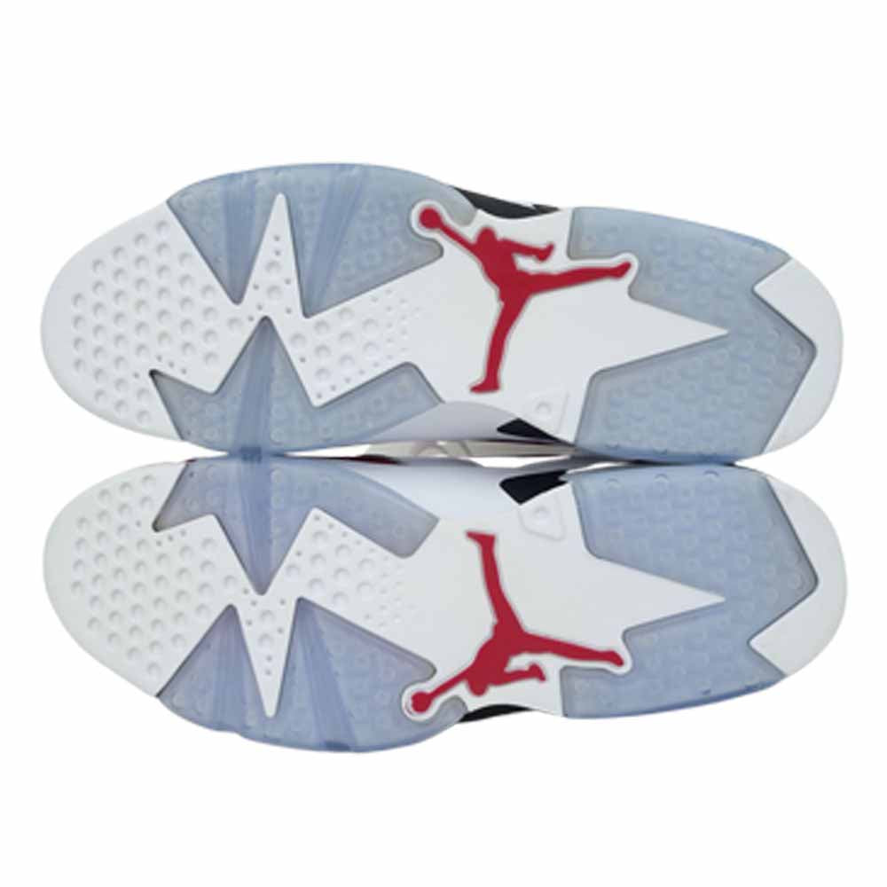 NIKE ナイキ 384664-160 AIR JORDAN 6 RETRO エア ジョーダン 6 レトロ ハイカット スニーカー ホワイト系 レッド系 29.5cm【新古品】【未使用】【中古】