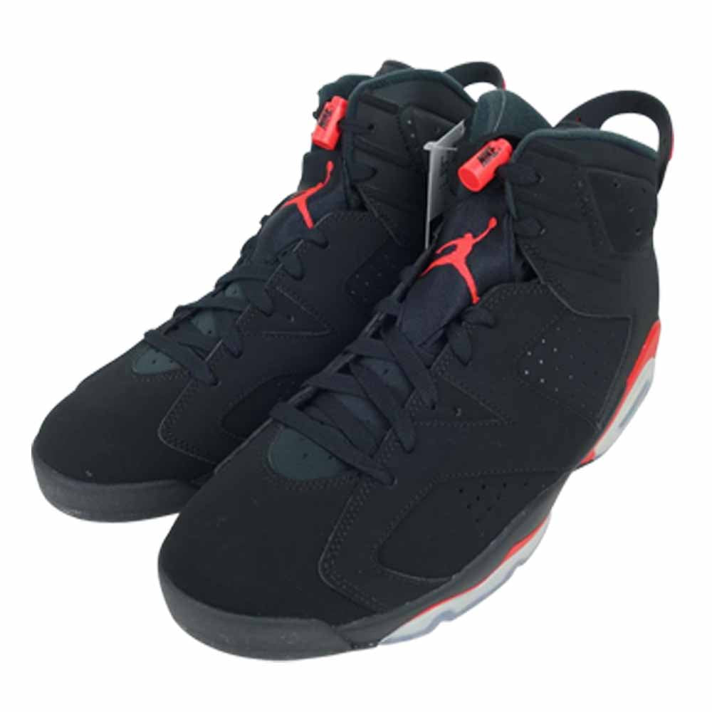 NIKE ナイキ 384664-060 国内正規品 AIR JORDAN 6 RETRO エア ジョーダン 6 レトロ ハイカット スニーカー ブラック系 レッド系 30cm【新古品】【未使用】【中古】