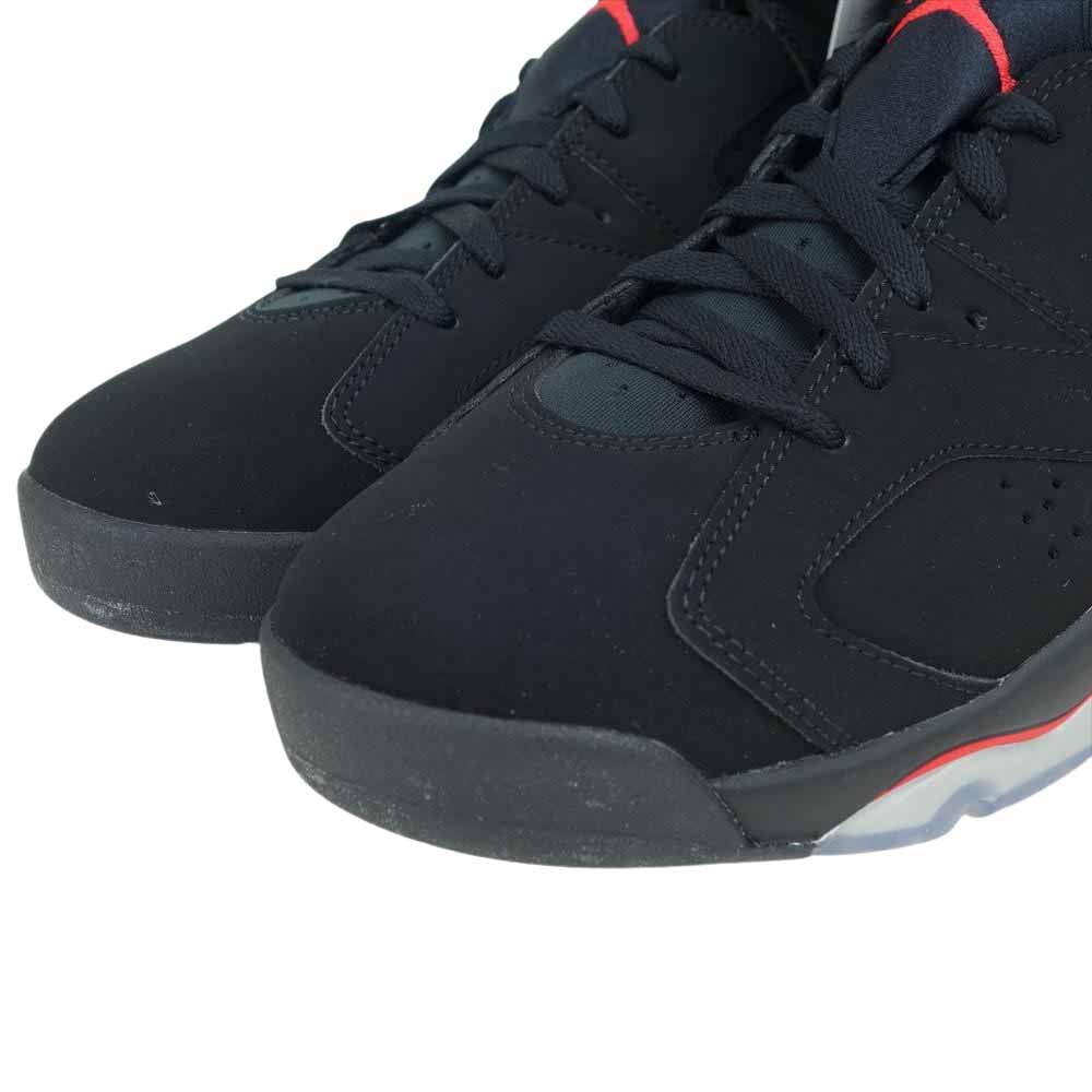 NIKE ナイキ 384664-060 国内正規品 AIR JORDAN 6 RETRO エア ジョーダン 6 レトロ ハイカット スニーカー ブラック系 レッド系 30cm【新古品】【未使用】【中古】