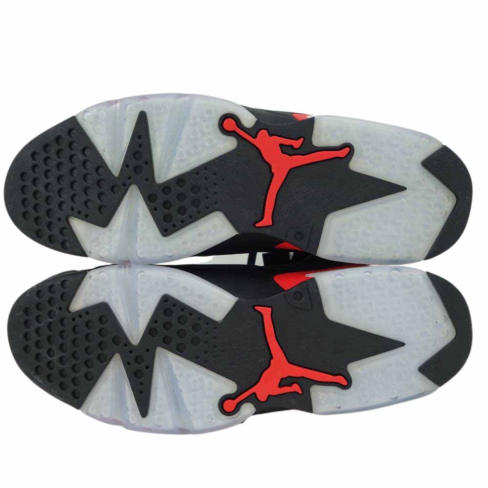 NIKE ナイキ 384664-060 国内正規品 AIR JORDAN 6 RETRO エア ジョーダン 6 レトロ ハイカット スニーカー ブラック系 レッド系 30cm【新古品】【未使用】【中古】