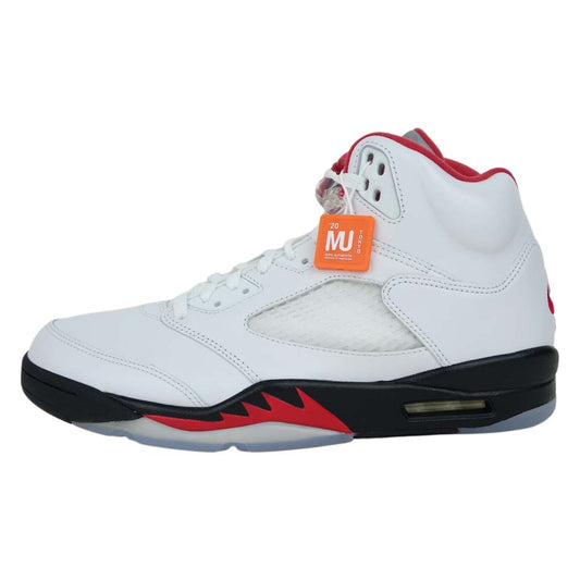 NIKE ナイキ DA1911-102 AIR JORDAN 5 RETRO エア ジョーダン 5 レトロ ハイカット スニーカー ホワイト系 レッド系 29cm【新古品】【未使用】【中古】