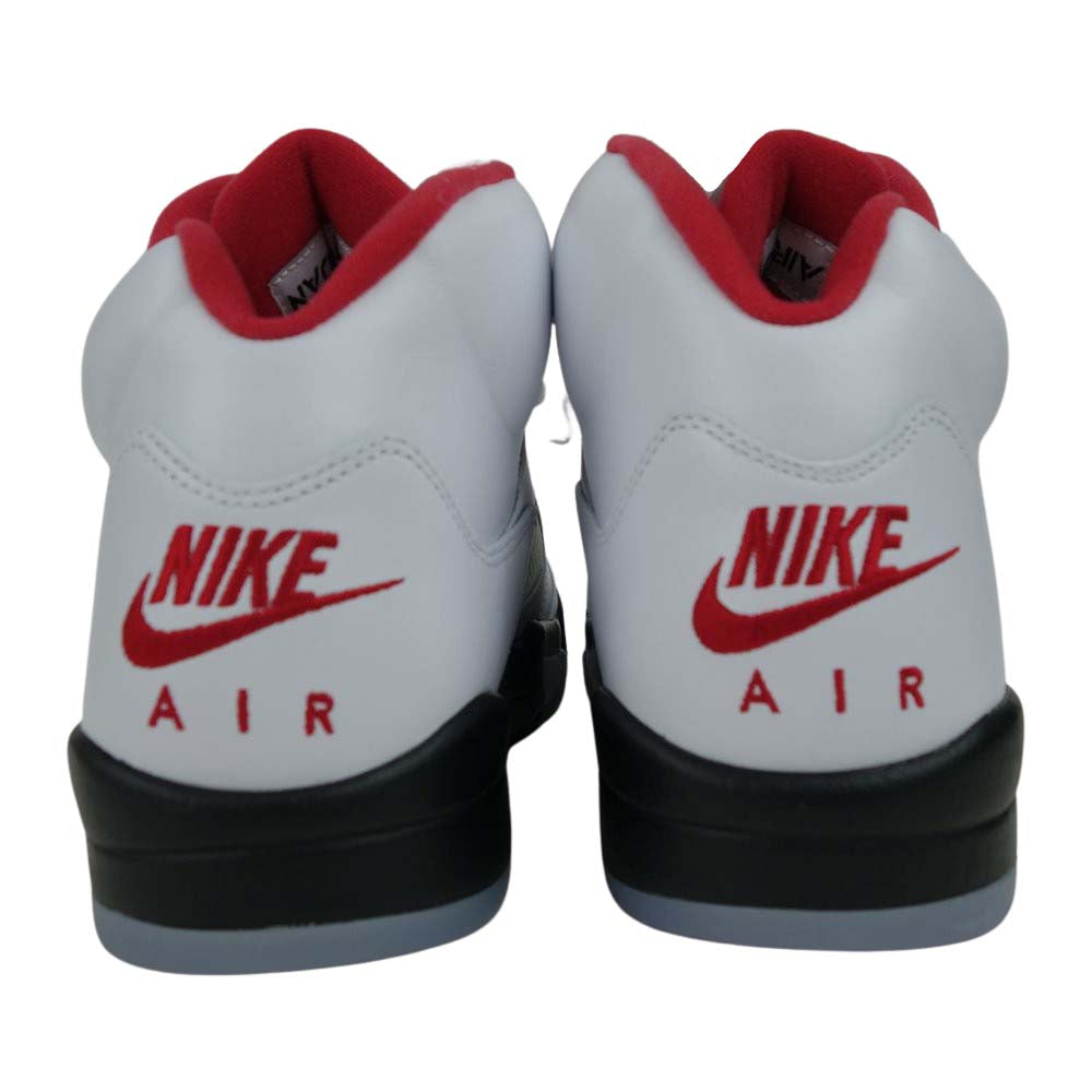 NIKE ナイキ DA1911-102 AIR JORDAN 5 RETRO エア ジョーダン 5 レトロ ハイカット スニーカー ホワイト系 レッド系 29cm【新古品】【未使用】【中古】