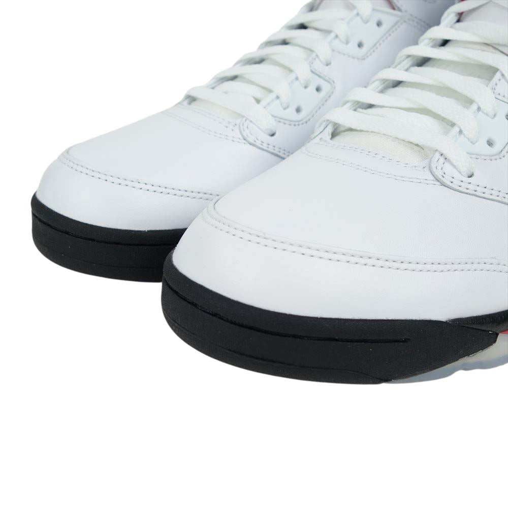 NIKE ナイキ DA1911-102 AIR JORDAN 5 RETRO エア ジョーダン 5 レトロ ハイカット スニーカー ホワイト系 レッド系 29cm【新古品】【未使用】【中古】