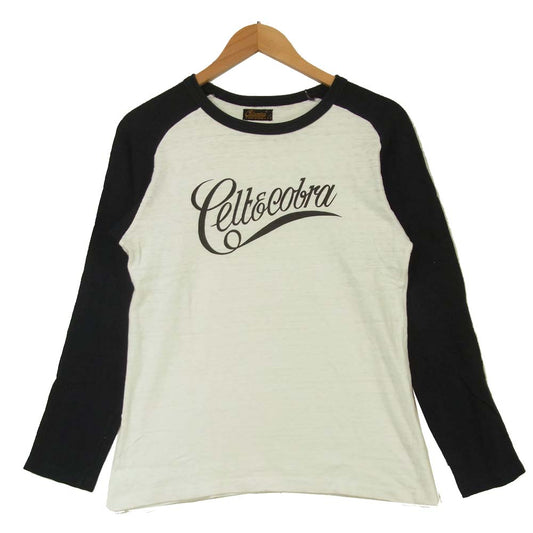 Celt&Cobra ケルト&コブラ 4SCT-01A ロゴプリント ラグランスリーブ 長袖 Tシャツ ホワイト系 ブラック系 S【中古】