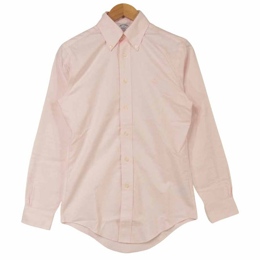 Brooks Brothers ブルックスブラザーズ オックスフォード ボタンダウン 長袖 シャツ ピンク系 XS【極上美品】【中古】