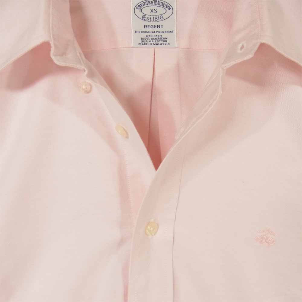 Brooks Brothers ブルックスブラザーズ オックスフォード ボタンダウン 長袖 シャツ ピンク系 XS【極上美品】【中古】