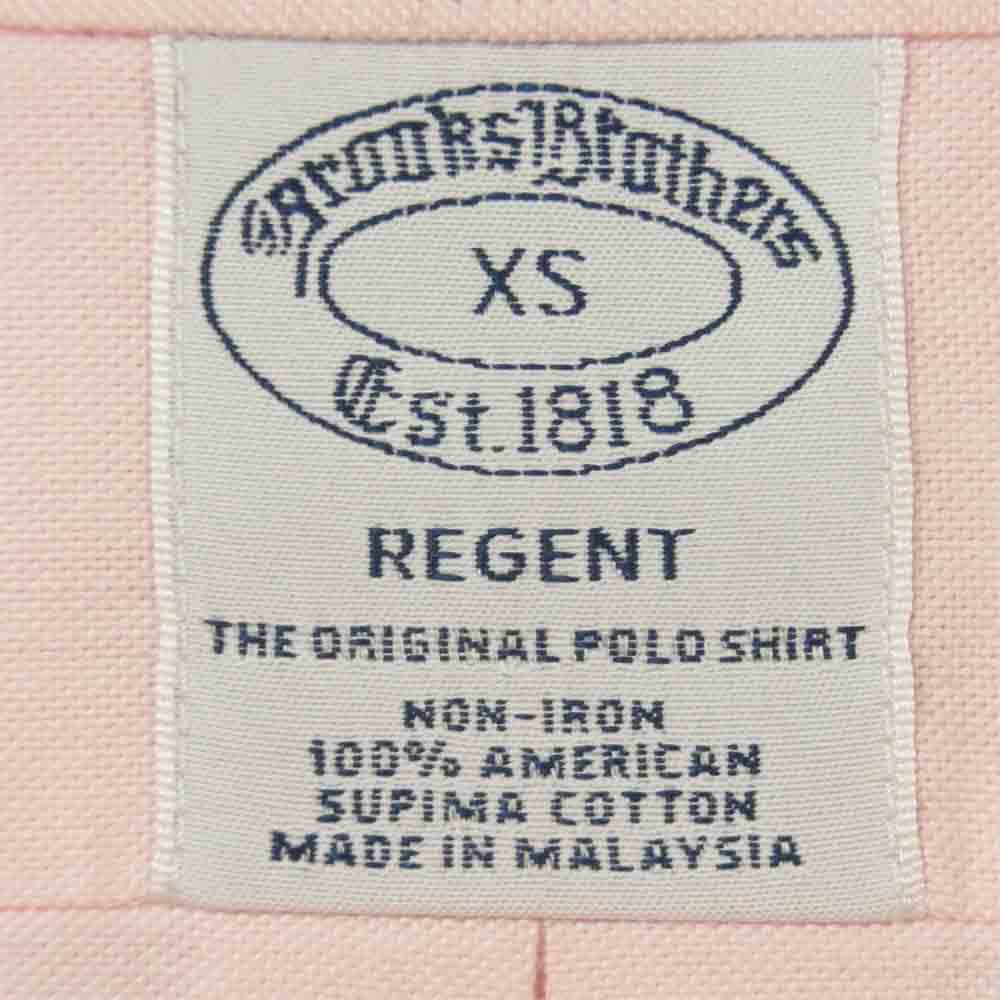 Brooks Brothers ブルックスブラザーズ オックスフォード ボタンダウン 長袖 シャツ ピンク系 XS【極上美品】【中古】