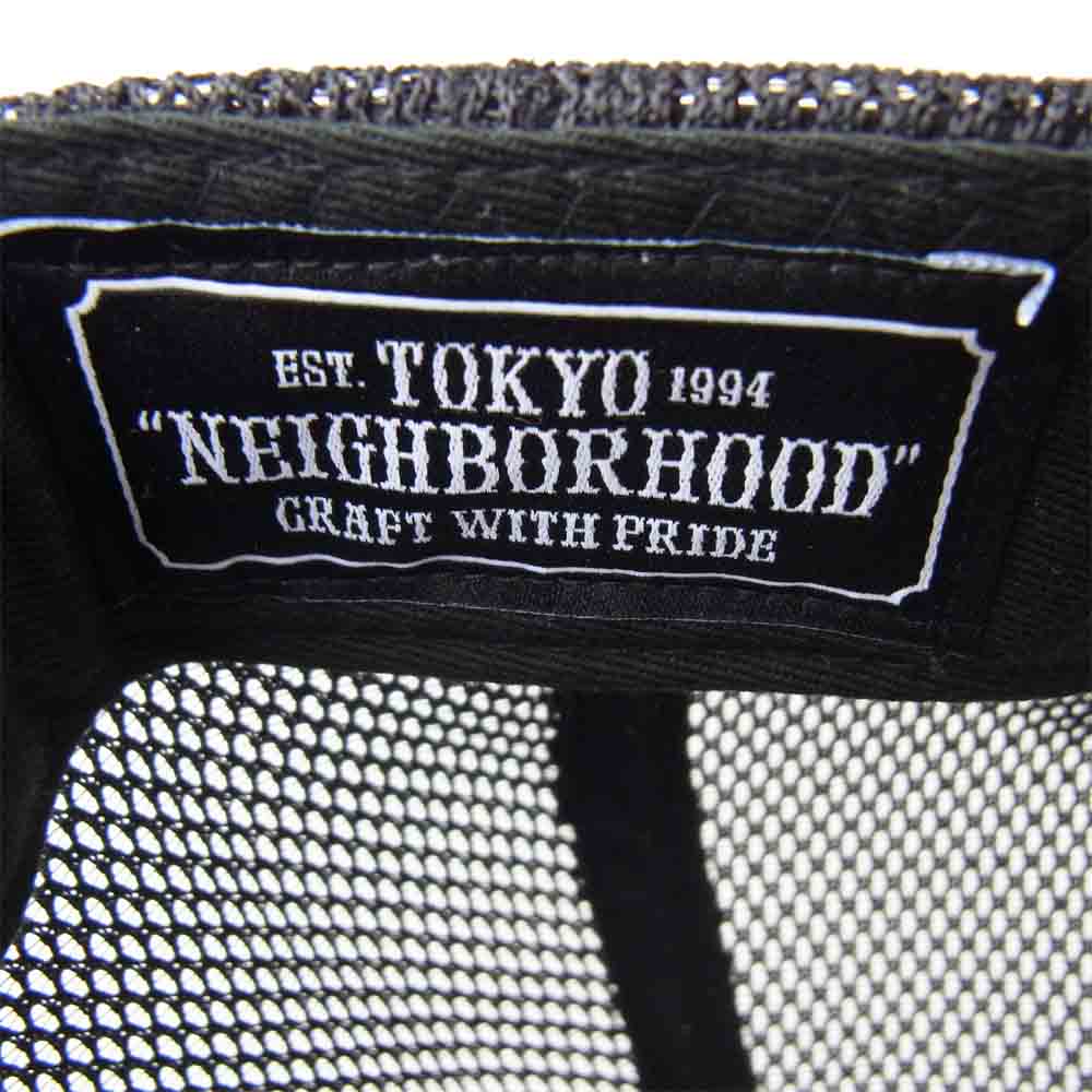 NEIGHBORHOOD ネイバーフッド 20SS 201YGNH-HT03 TRACKER-P/ E-CAP トラッカー キャップ ブラック系 F【中古】