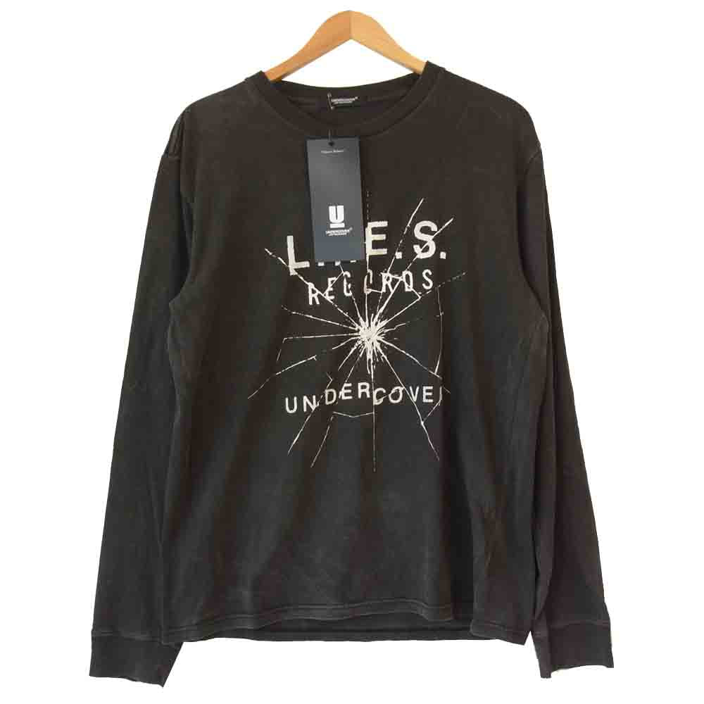 UNDERCOVER アンダーカバー 21SS UCZ9806 L.I.E.S RECORDS カットソー チャコール系 3【美品】【中古】