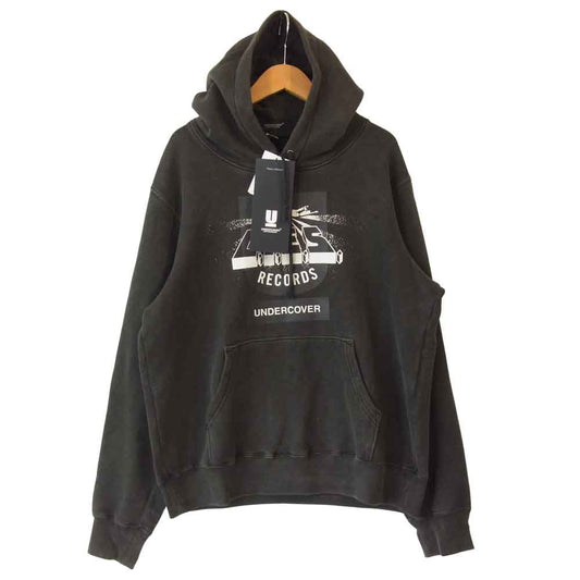 UNDERCOVER アンダーカバー 20AW UCZ9805 加工 HOODIE U L.I.E.S RECORDS パーカー チャコール系 3【美品】【中古】