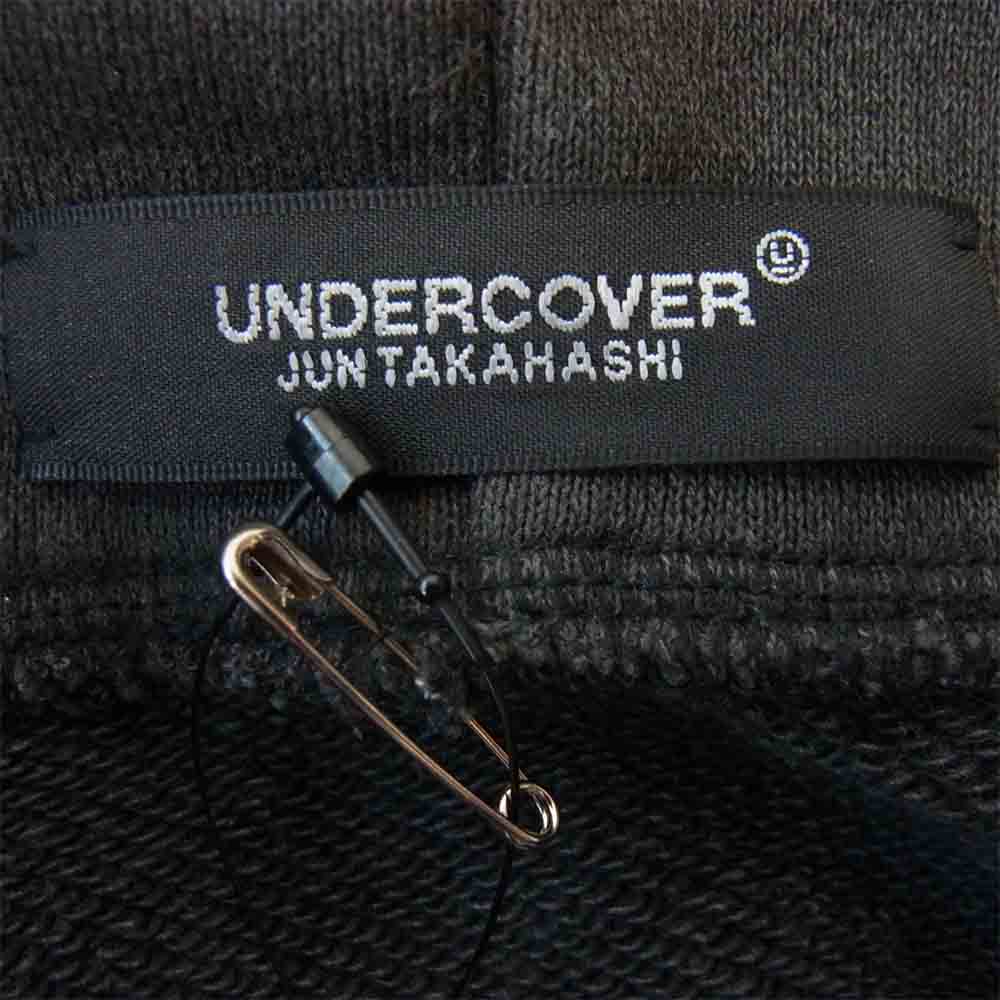 UNDERCOVER アンダーカバー 20AW UCZ9805 加工 HOODIE U L.I.E.S RECORDS パーカー チャコール系 3【美品】【中古】