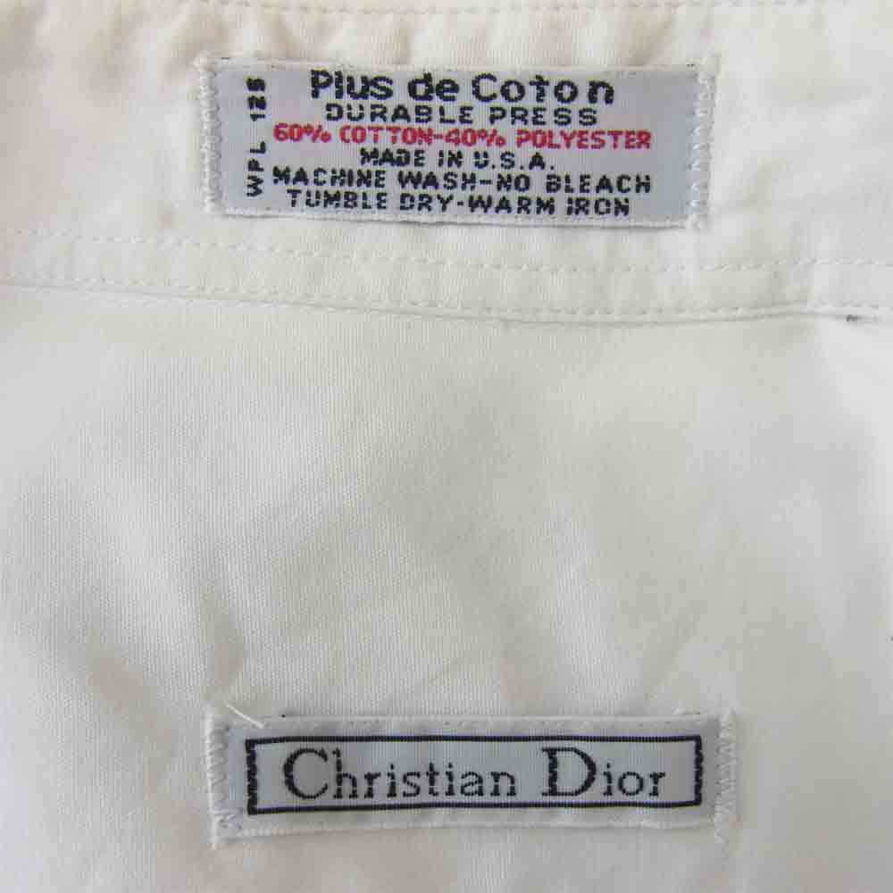 Christian Dior クリスチャンディオール MADE IN USA 80S ホワイト シャツ ホワイト系【中古】