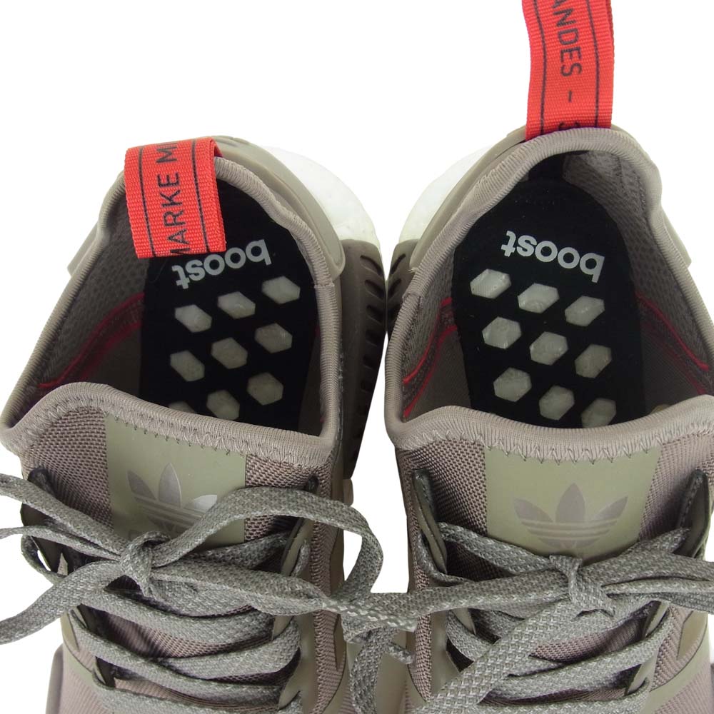 adidas アディダス S81881 NMD R1 Tech Earth ノマド ランナー テックアース スニーカー カーキ系 グレー系 27cm【極上美品】【中古】