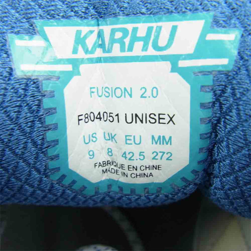 カルフ F804051 Fusion 2.0 フュージョン 2.0 スニーカー ブルー系 US9【極上美品】【中古】