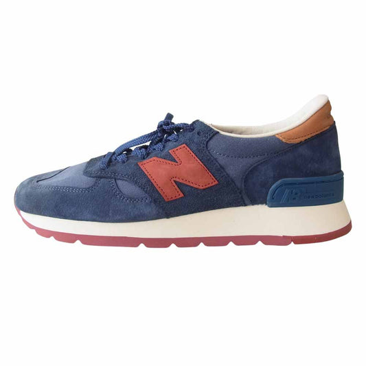 NEW BALANCE ニューバランス M990DSA 英国製 スエード ローカット スニーカー ネイビー系 27.5㎝【極上美品】【中古】
