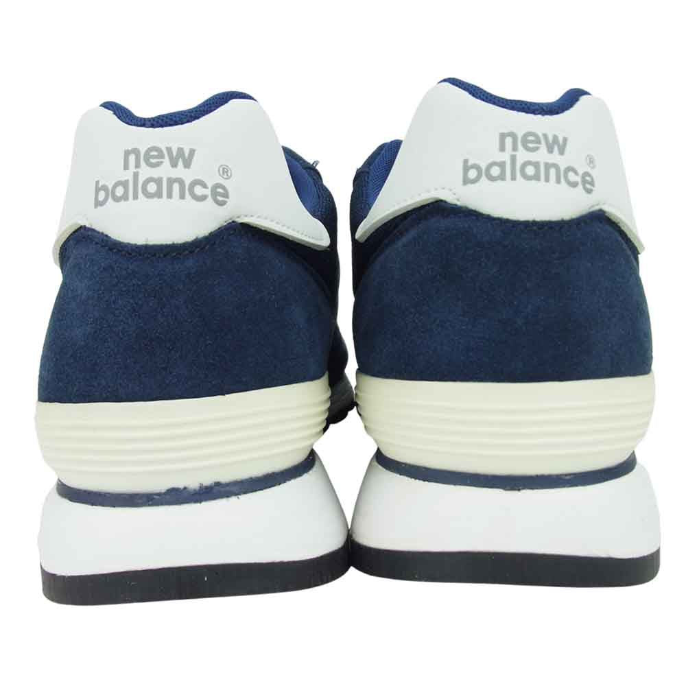 NEW BALANCE ニューバランス M670SFB 英国製 スエード ローカット スニーカー ネイビー系 US9【極上美品】【中古】
