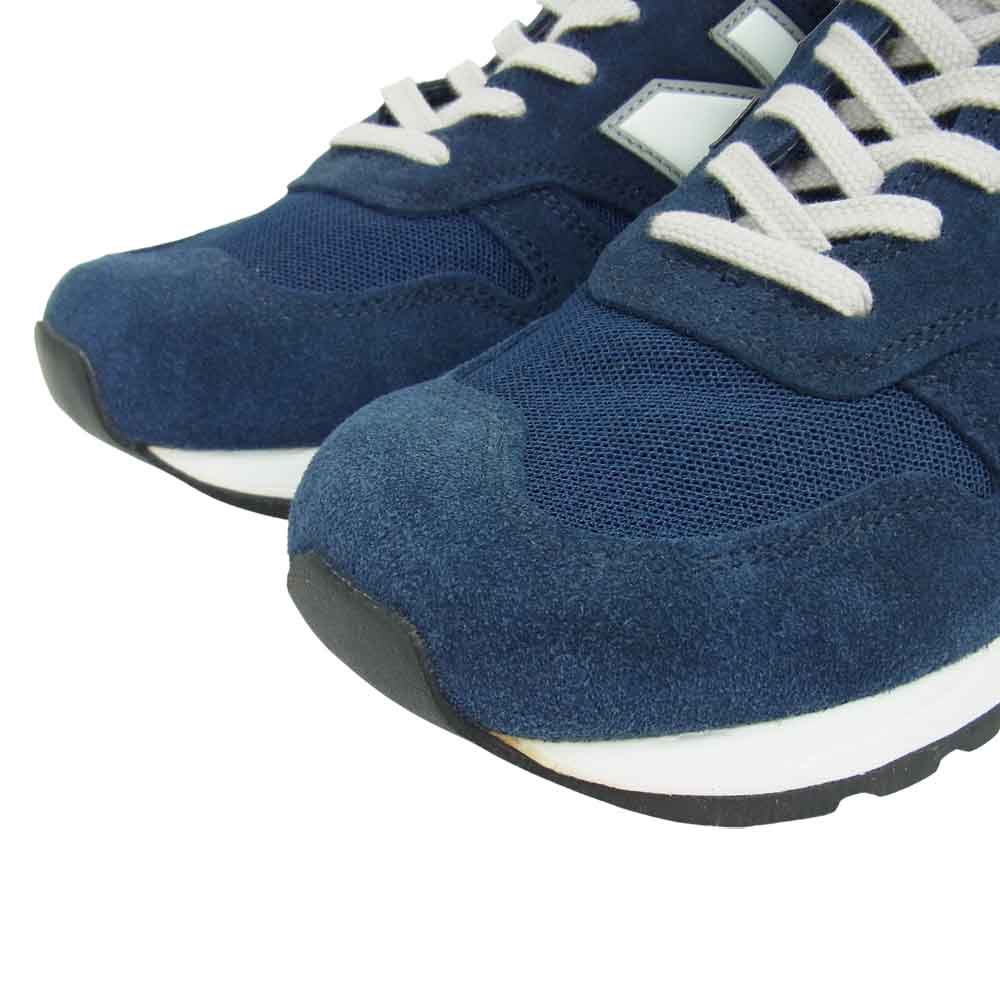 NEW BALANCE ニューバランス M670SFB 英国製 スエード ローカット スニーカー ネイビー系 US9【極上美品】【中古】
