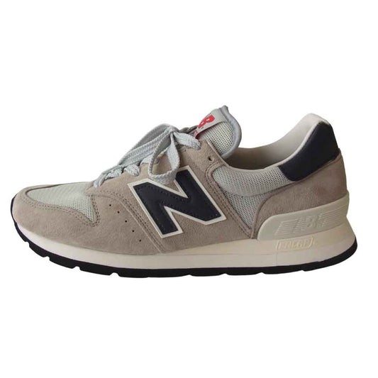 NEW BALANCE ニューバランス M995CHA 英国製 スエード ローカット スニーカー グレー系 27cm 【極上美品】【中古】