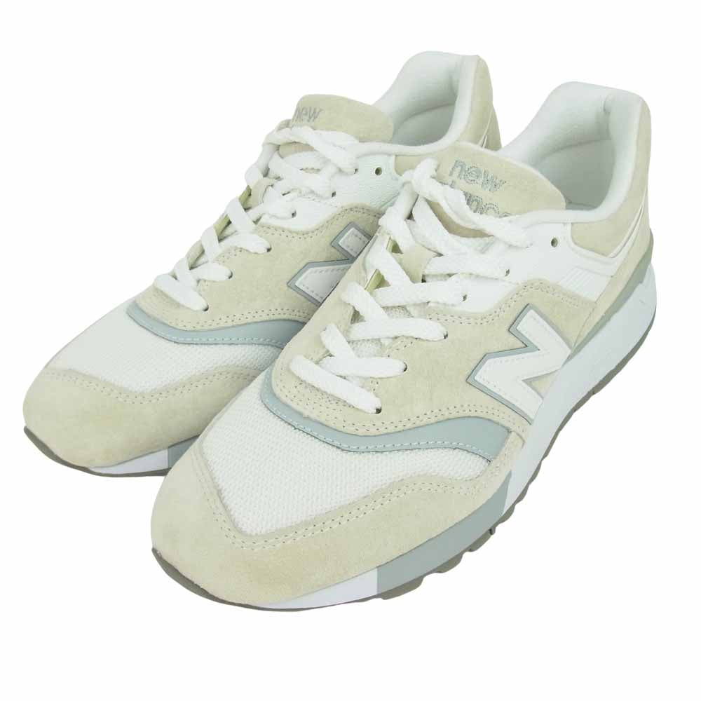 NEW BALANCE ニューバランス ML997HA × ビューティー＆ユース スエード ローカット スニーカー オフホワイト系 27cm【極上美品】【中古】