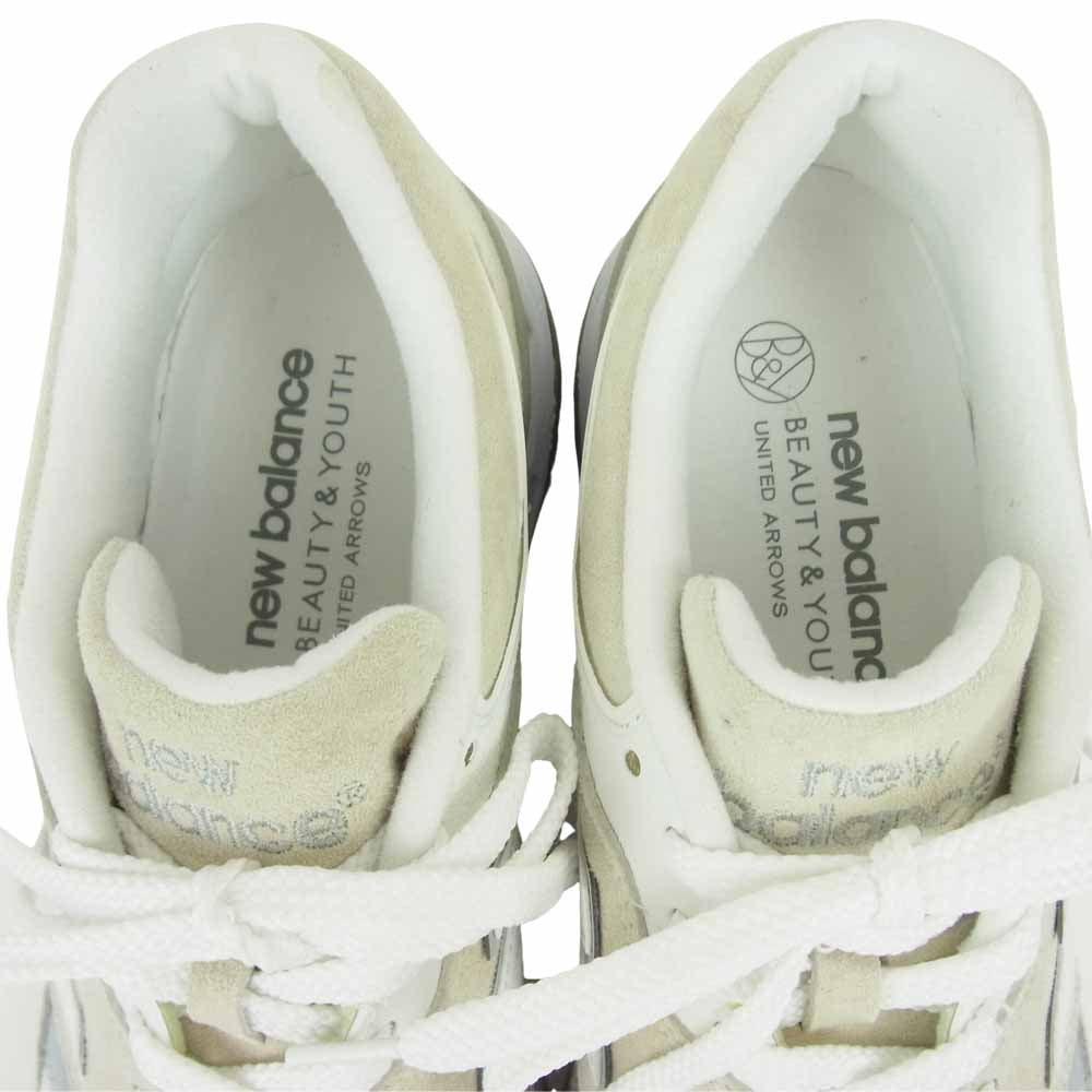NEW BALANCE ニューバランス ML997HA × ビューティー＆ユース スエード ローカット スニーカー オフホワイト系 27cm【極上美品】【中古】