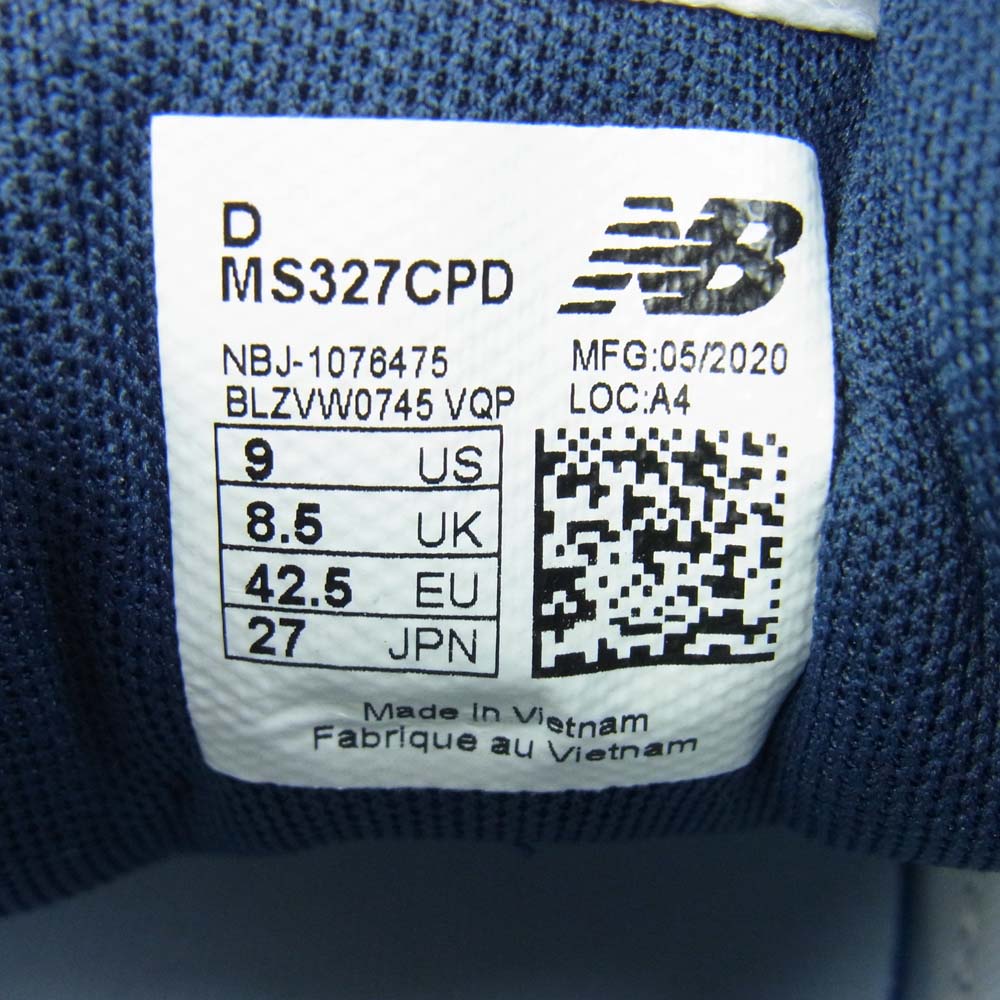 NEW BALANCE ニューバランス MS327CPD ランニングシューズ スニーカー ネイビー系 27cm【極上美品】【中古】