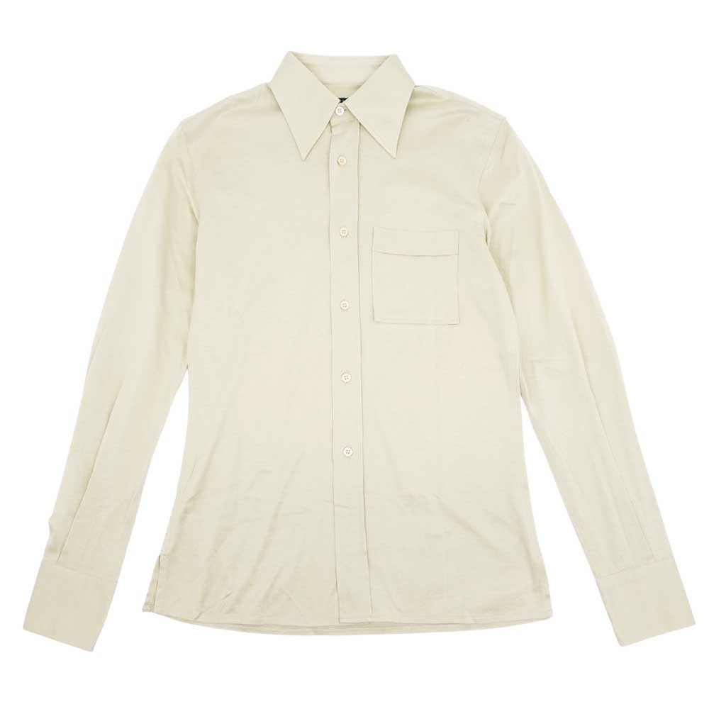GUCCI グッチ 国内正規品 コットン 天竺 レギュラーカラー シャツ ベージュ系 38／15【中古】