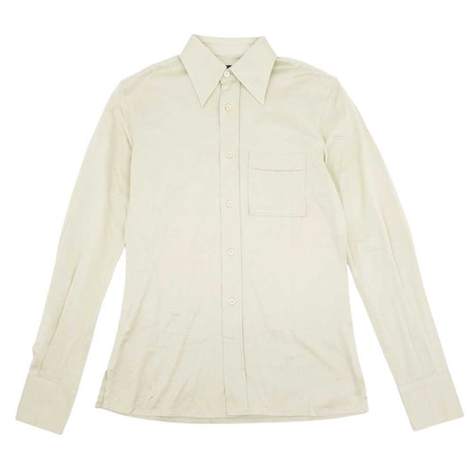 GUCCI グッチ 国内正規品 コットン 天竺 レギュラーカラー シャツ ベージュ系 38／15【中古】