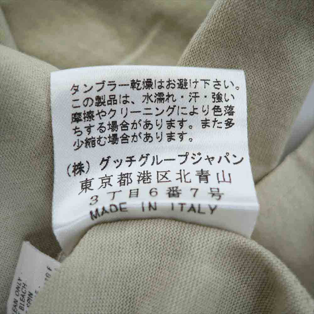 GUCCI グッチ 国内正規品 コットン 天竺 レギュラーカラー シャツ ベージュ系 38／15【中古】