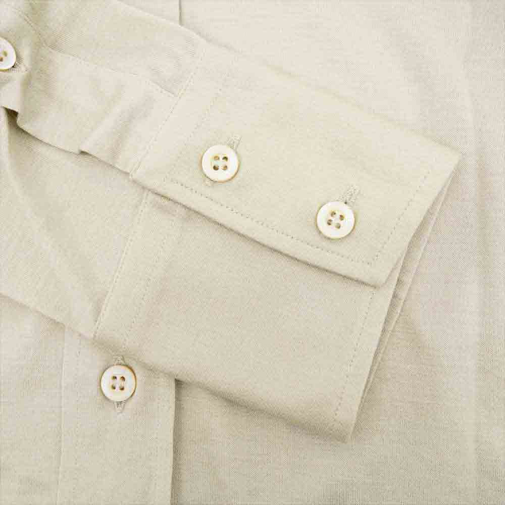 GUCCI グッチ 国内正規品 コットン 天竺 レギュラーカラー シャツ ベージュ系 38／15【中古】