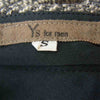 Y's Yohji Yamamoto ワイズ ヨウジヤマモト Y's for men 80s 初期タグ ヘリンボーン ツイード １タック パンツ ブラック系 S【美品】【中古】