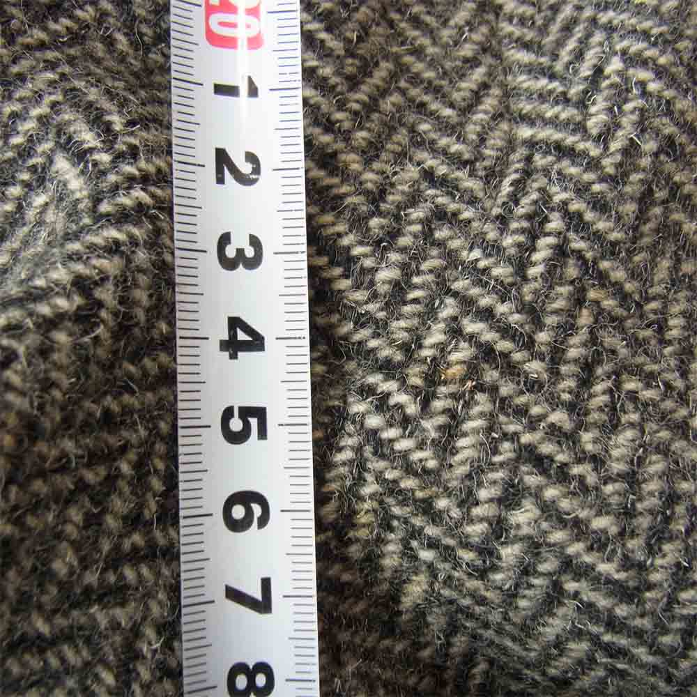 Y's Yohji Yamamoto ワイズ ヨウジヤマモト Y's for men 80s 初期タグ ヘリンボーン ツイード １タック パンツ ブラック系 S【美品】【中古】