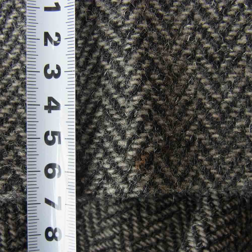 Y's Yohji Yamamoto ワイズ ヨウジヤマモト Y's for men 80s 初期タグ ヘリンボーン ツイード １タック パンツ ブラック系 S【美品】【中古】