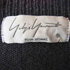 Yohji Yamamoto POUR HOMME ヨウジヤマモトプールオム 20AW HR-K13-194 レザーコード レースアップ ニット ブラック系 3【美品】【中古】