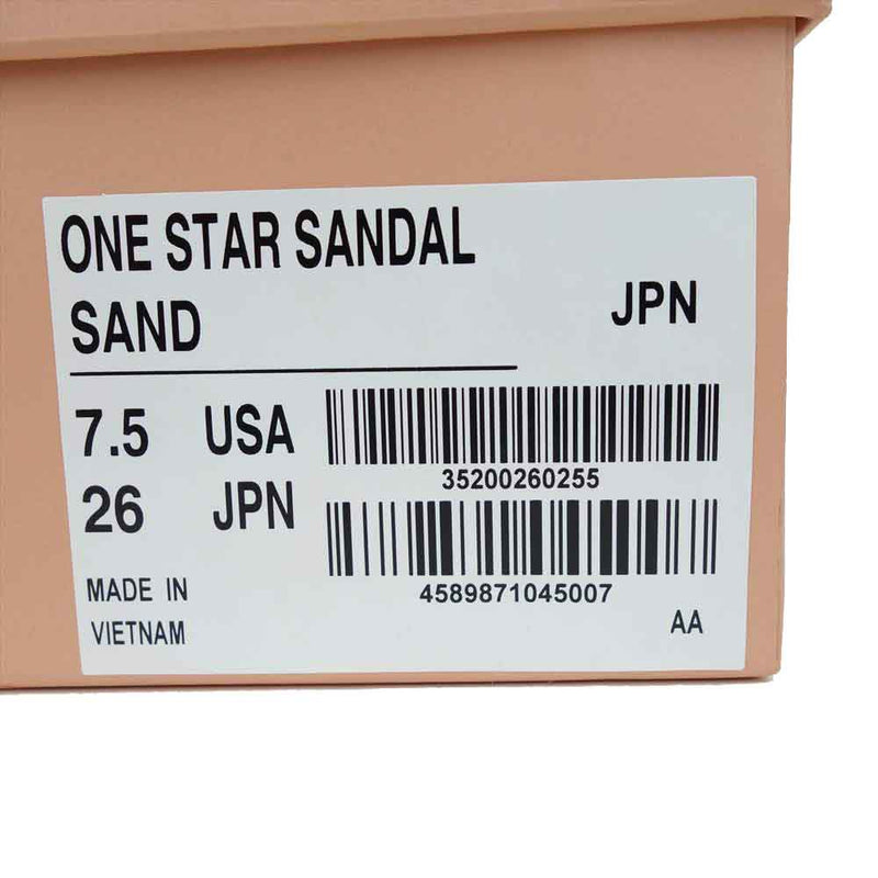 CONVERSE コンバース 21SS ADDICT ONE STAR SANDAL SAND アディクト ワンスター サンダル サンド ベージュ系 26cm【極上美品】【中古】