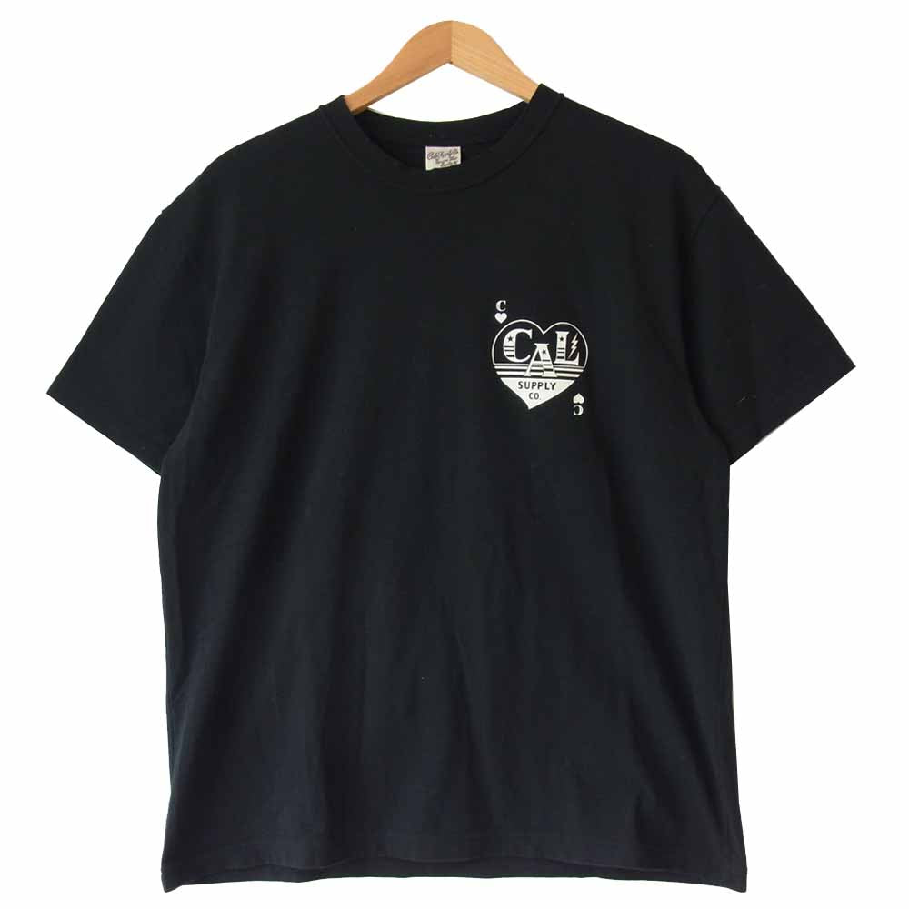CALEE キャリー CL-19SS068 Heart t-shirt ハート 半袖Tシャツ ブラック系 XL【中古】