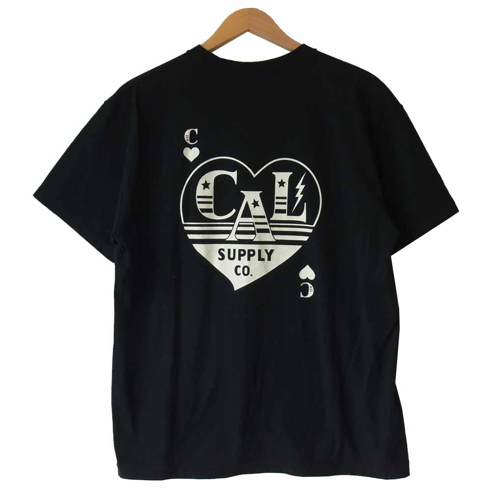 CALEE キャリー CL-19SS068 Heart t-shirt ハート 半袖Tシャツ ブラック系 XL【中古】