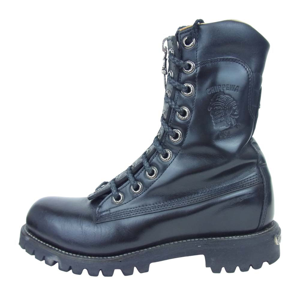 CHROME HEARTS クロムハーツ（原本無） 海外インボイス付属 Chippewa チペワ FIREMAN ファイヤーマン ダガージップ ブラック系【中古】