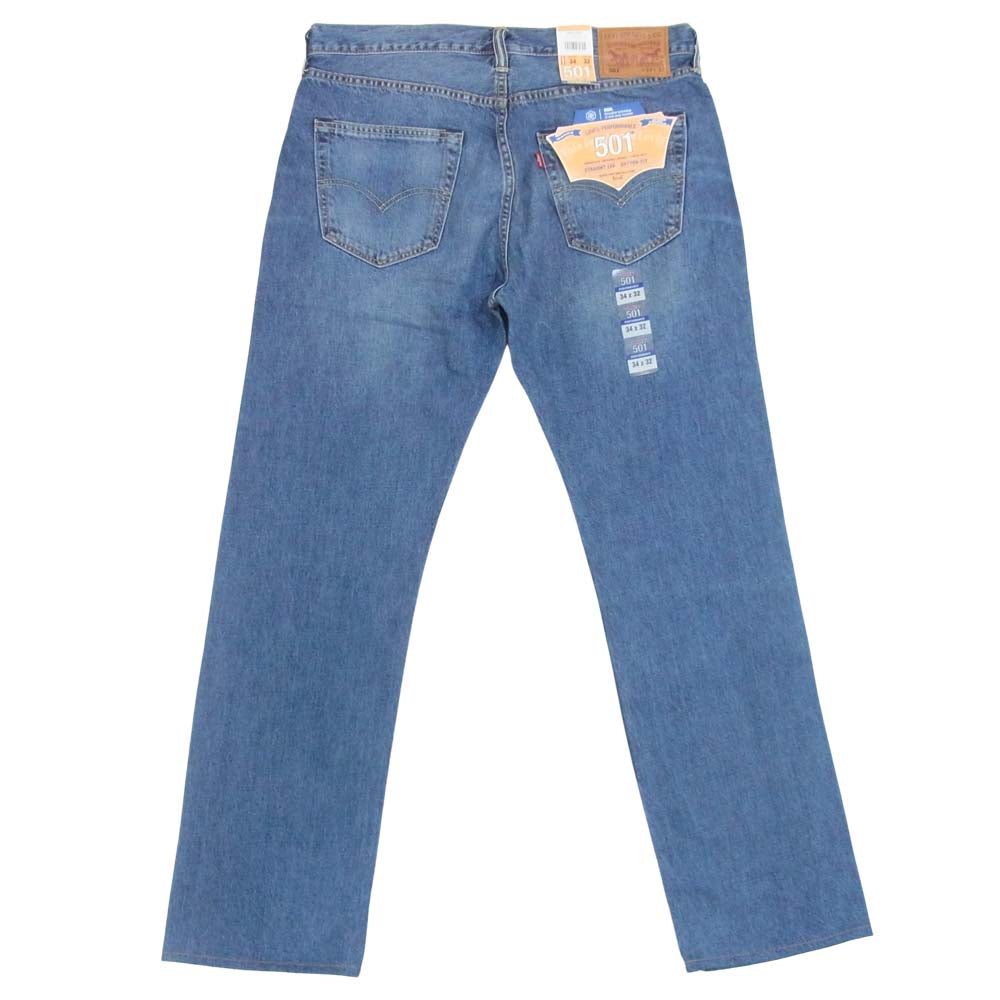 Levi's リーバイス 00501-2383 501 ORIGINAL FIT COOL ドライ コットン スリム ジーンズ インディゴブルー系 34【極上美品】【中古】