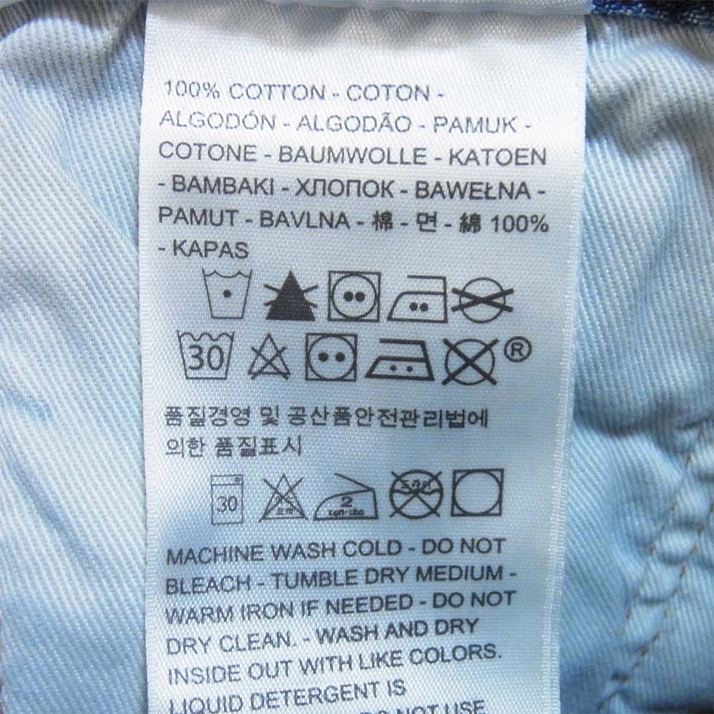 Levi's リーバイス 00501-2383 501 ORIGINAL FIT COOL ドライ コットン スリム ジーンズ インディゴブルー系 34【極上美品】【中古】