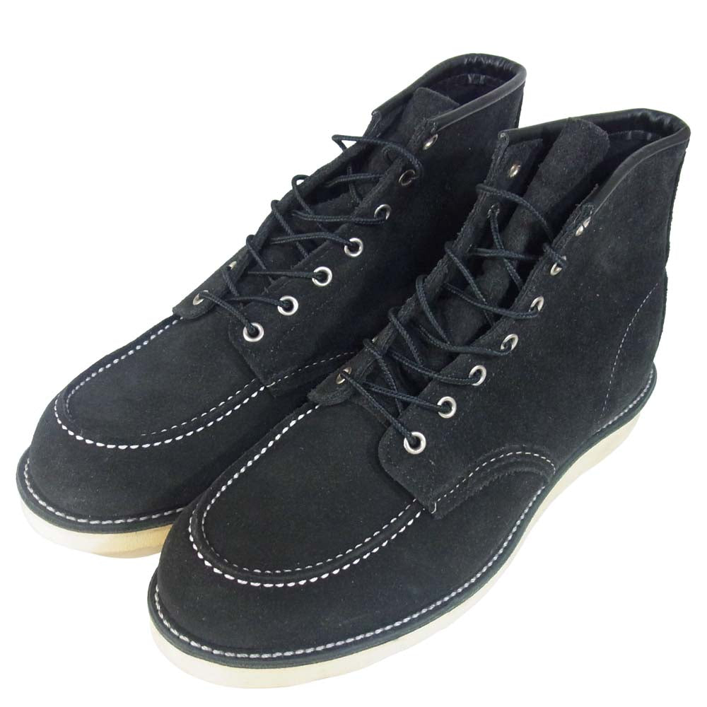 RED WING レッドウィング 8874 6inch CLASSIC MOC TOE ラフアウト アビレーン モックトゥ ブラック系 10E【極上美品】【中古】