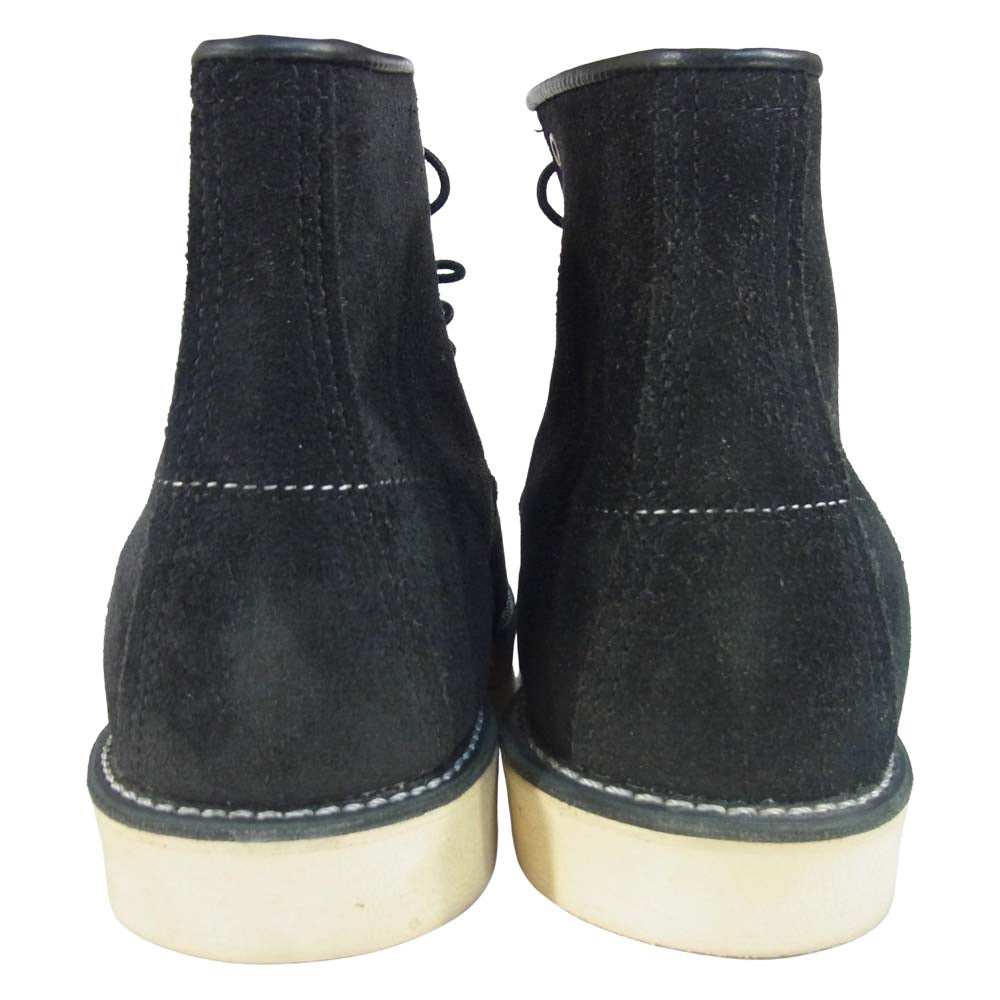 RED WING レッドウィング 8874 6inch CLASSIC MOC TOE ラフアウト アビレーン モックトゥ ブラック系 10E【極上美品】【中古】