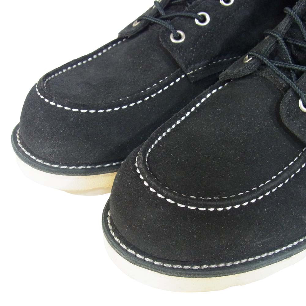 RED WING レッドウィング 8874 6inch CLASSIC MOC TOE ラフアウト アビレーン モックトゥ ブラック系 10E【極上美品】【中古】