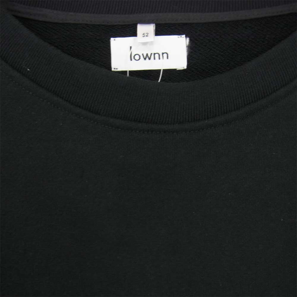 ローン 21SS  Crewneck Sweat サイドスリット オーバーサイズ クルー スウェット ブラック系 52【美品】【中古】