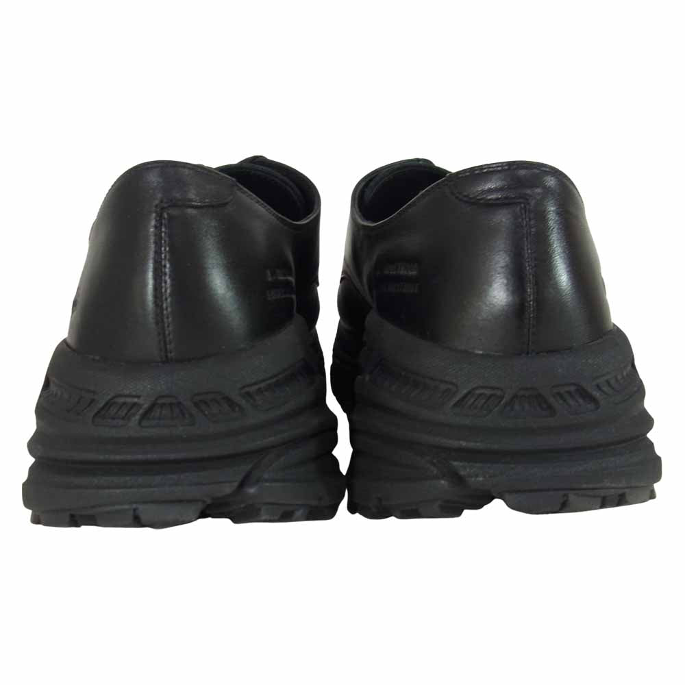 N.HOOLYWOOD エヌハリウッド 1114111 UGG アグ COMPILE コンパイル コラボ プレミアム ドレス レザー スニーカー ブラック系 29cm【美品】【中古】