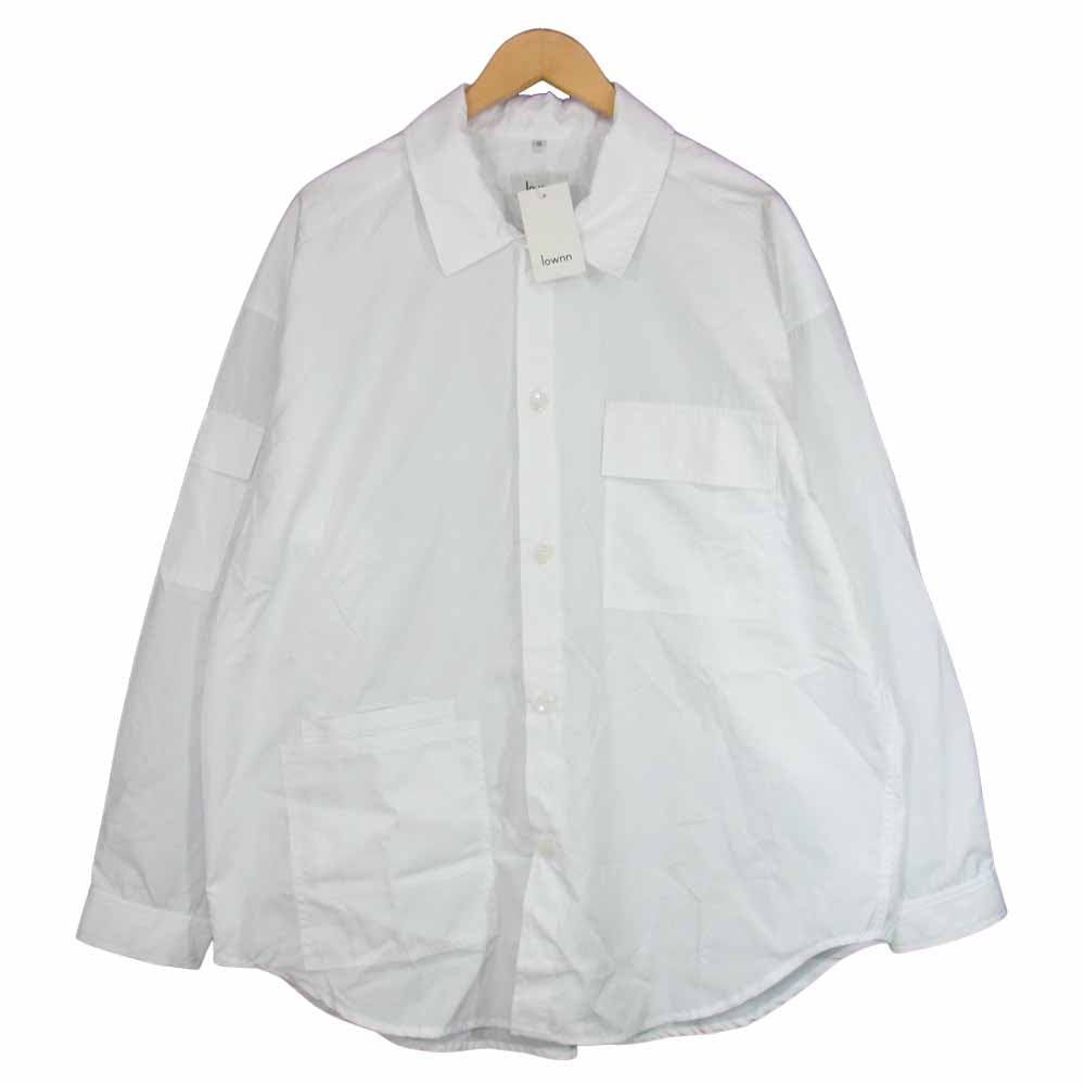 ローン 21SS  Utility Long shirt ユーティリティ ロング シャツ ホワイト系 52【極上美品】【中古】