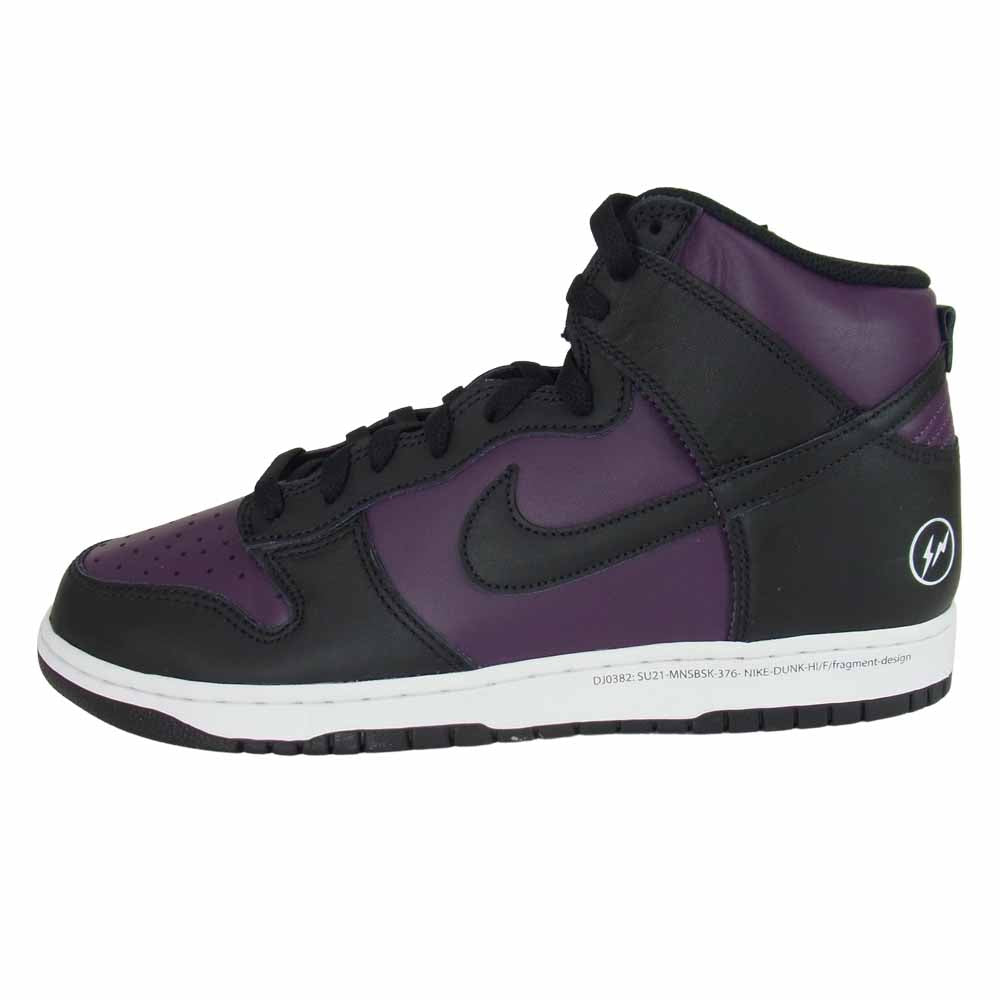 NIKE ナイキ DJ0382-600 FRAGMENT DESIGN フラグメントデザイン DUNK HI F ダンク ハイ パープル系 30cm【新古品】【未使用】【中古】