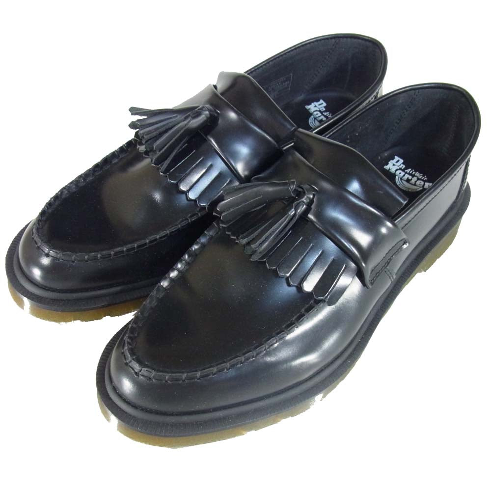 Dr.Martens ドクターマーチン ADRIAN エイドリアン TASSELE LOAFER BLACK SMOOTH タッセルローファー スムース ブラック系 UK9【美品】【中古】