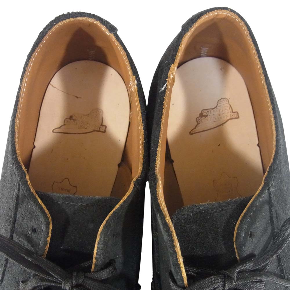 RED WING レッドウィング 9112 Postman Oxford ポストマン オックスフォード ブラックアビレーン ラフアウト ブラック系 10.5D【美品】【中古】