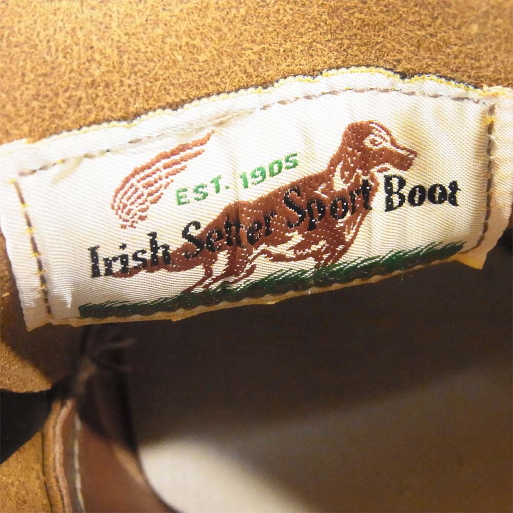 RED WING レッドウィング 9894 Irish Setter Oxford アイリッシュセッター オックスフォード ブラッククロンダイク 茶芯 犬タグ 復刻 ブラック系 10.5D【極上美品】【中古】